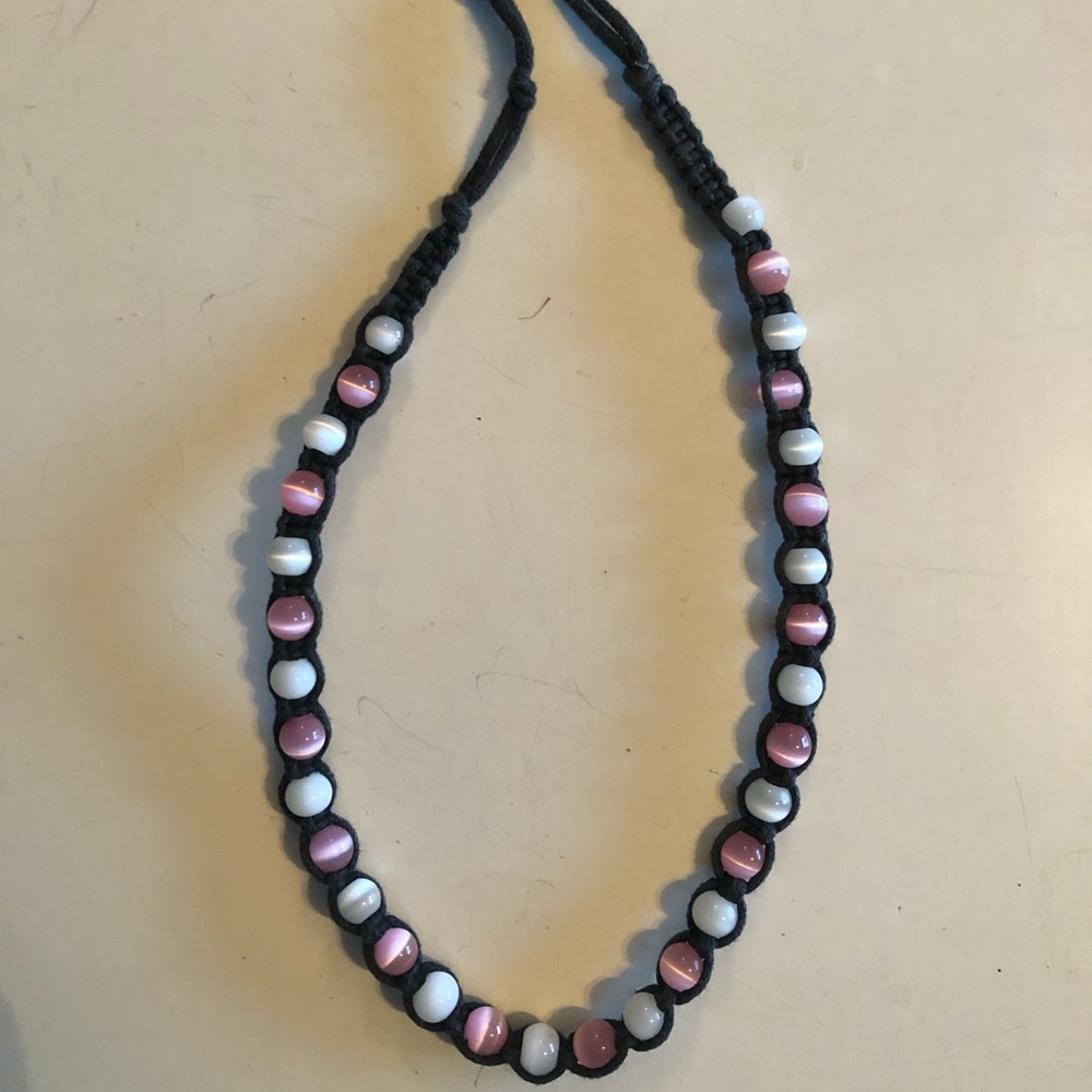 Beaded hemp necklace